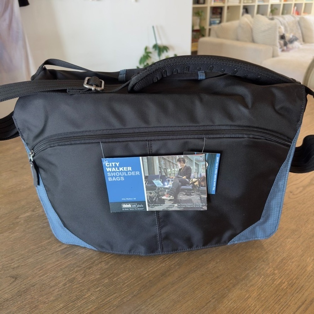 NEW 📸 Think Tank Photo CityWalker 30 Shoulder Camera Bag-Black/Blue-DSLR-Laptop